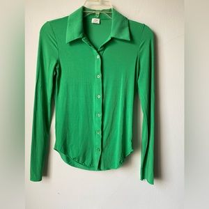 Wilfred Pose Shirt long sleeve green size   XS